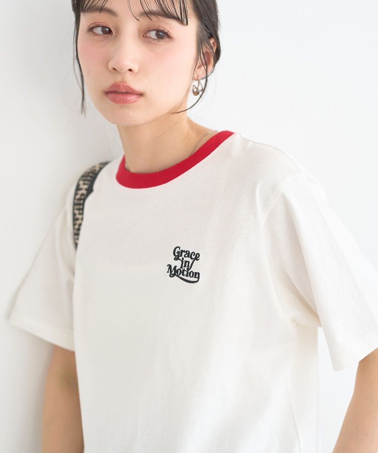 earth music&ecology「【接触冷感】アソートリンガーTシャツ」|Tシャツ・カットソー|Off White