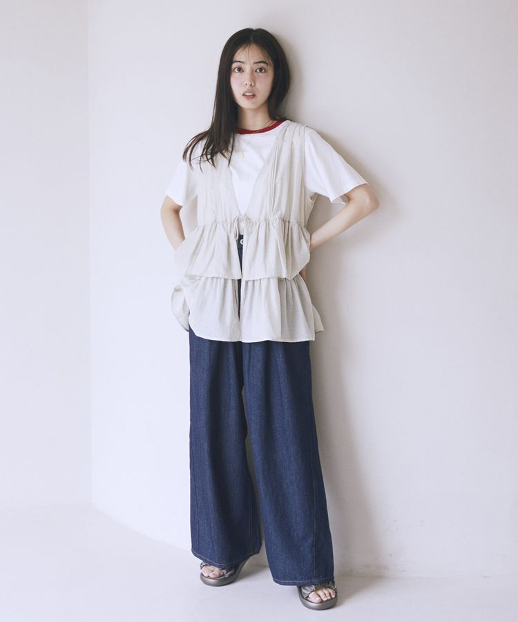 earth music&ecology「【接触冷感】アソートリンガーTシャツ」|Tシャツ・カットソー|