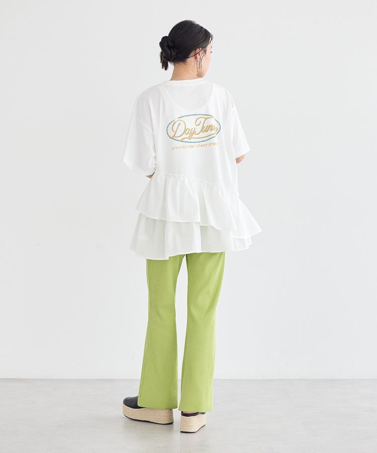 earth music&ecology「異素材ドッキンググラフィックTシャツ」|Tシャツ・カットソー|