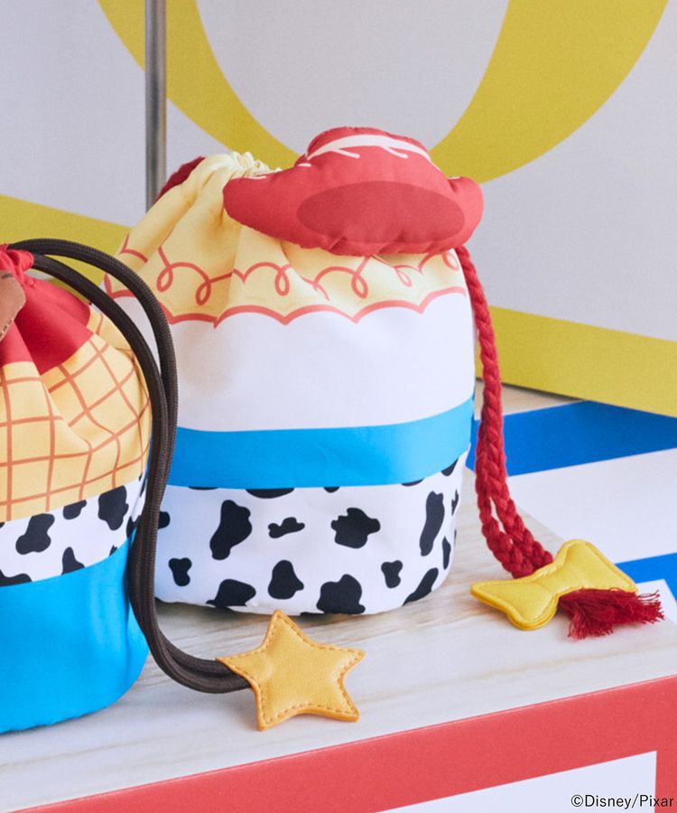 earth music&ecology「アソート巾着ポーチ/TOY STORY」|ポーチ|Red