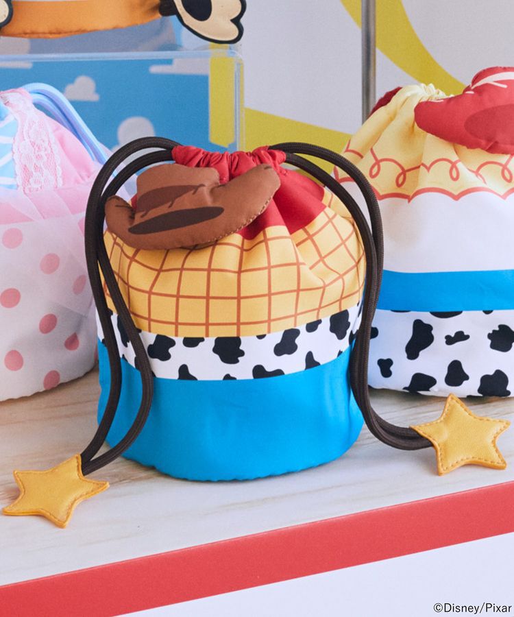 earth music&ecology「アソート巾着ポーチ/TOY STORY」|ポーチ|Brown