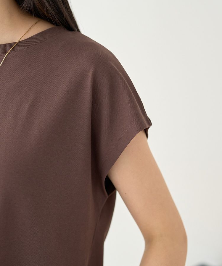 earth music&ecology「【遮熱・接触冷感・UVカット】フレンチスリーブTシャツ」|Tシャツ・カットソー|