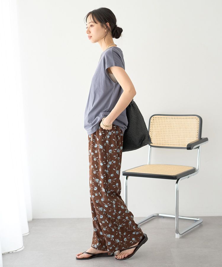earth music&ecology「【遮熱・接触冷感・UVカット】フレンチスリーブTシャツ」|Tシャツ・カットソー|