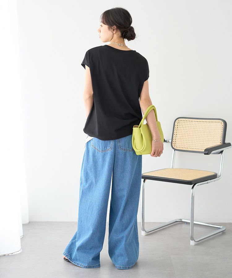 earth music&ecology「【遮熱・接触冷感・UVカット】フレンチスリーブTシャツ」|Tシャツ・カットソー|