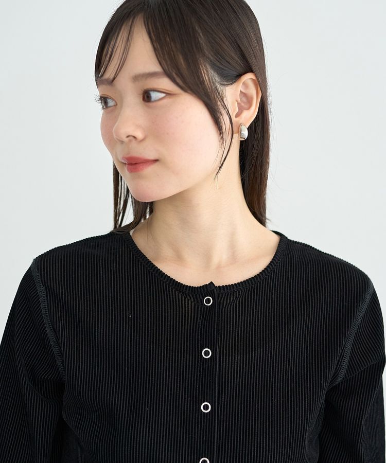 earth music&ecology「フロッキーチュールカーディガン」|カーディガン|
