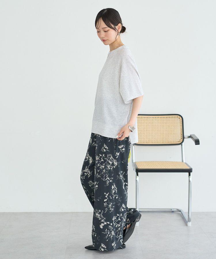 earth music&ecology「【接触冷感・吸水速乾】シアーダンボールプルオーバー」|Tシャツ・カットソー|