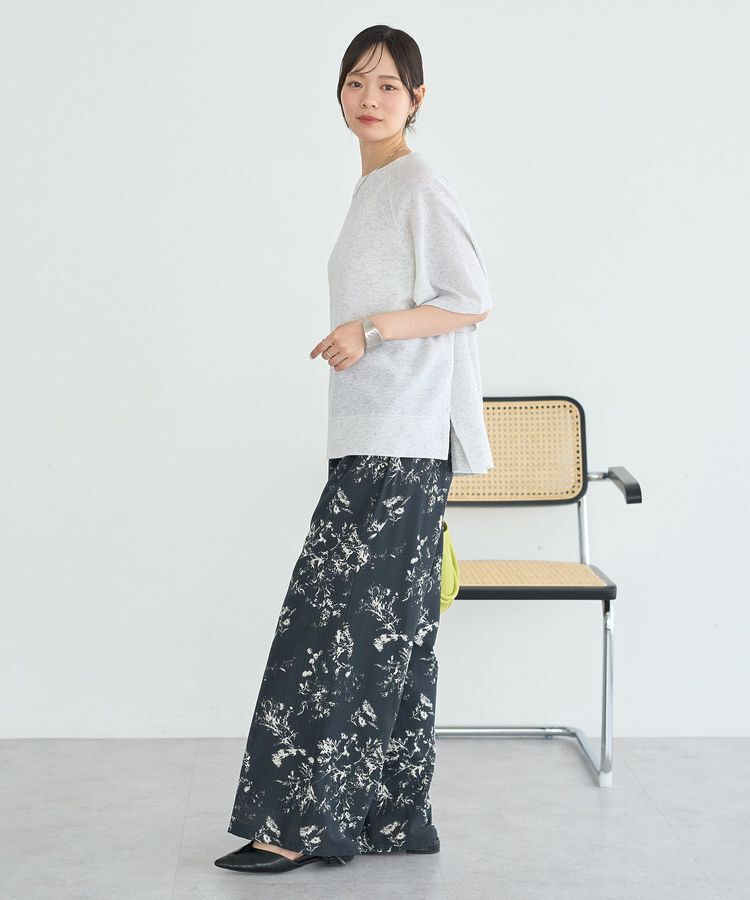 earth music&ecology「【接触冷感・吸水速乾】シアーダンボールプルオーバー」|Tシャツ・カットソー|