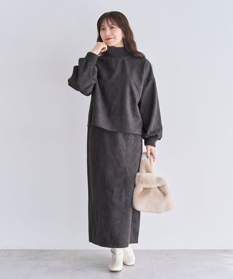 Green Parks「・ELENCARE DUE エンボスナロースカート」|タイト|