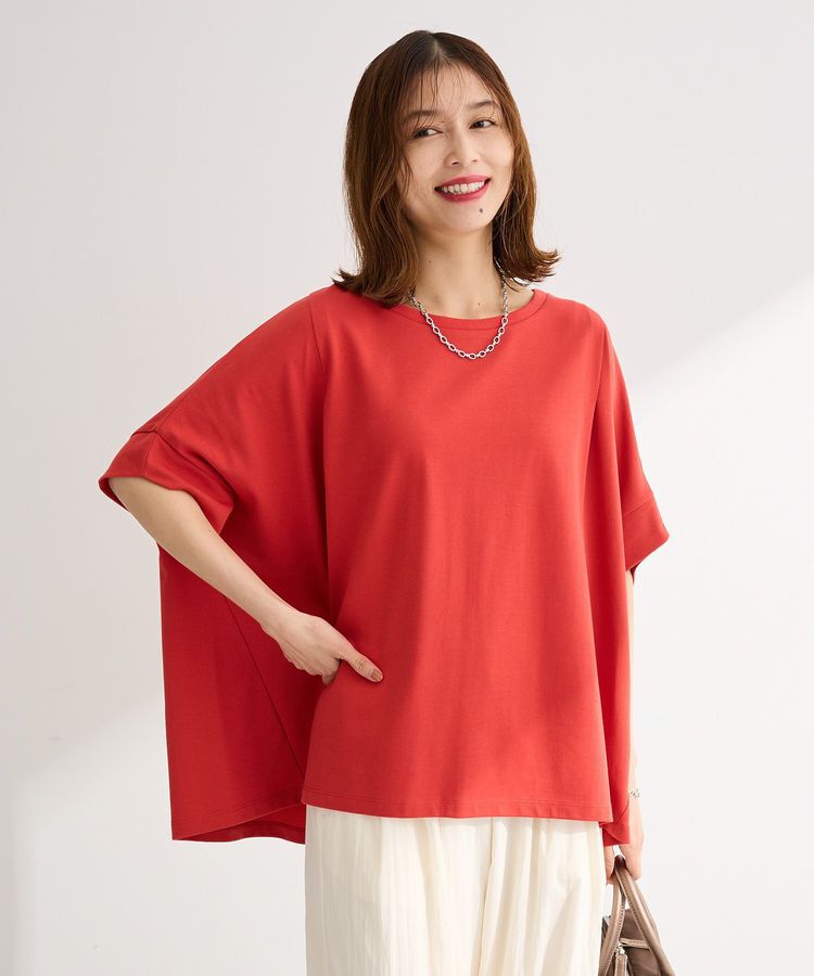 Green Parks「【適ON】超冷感タック入りオーバーサイズプルオーバー」|Tシャツ・カットソー|