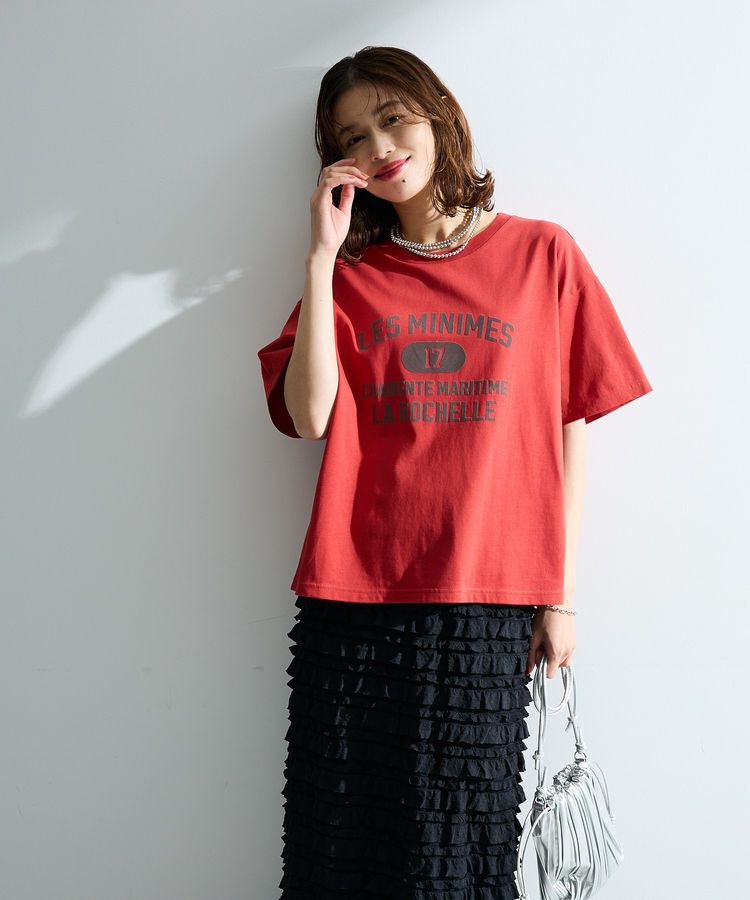 Green Parks「【適ON】汗染み防止ボックスロゴTシャツ」|Tシャツ・カットソー|