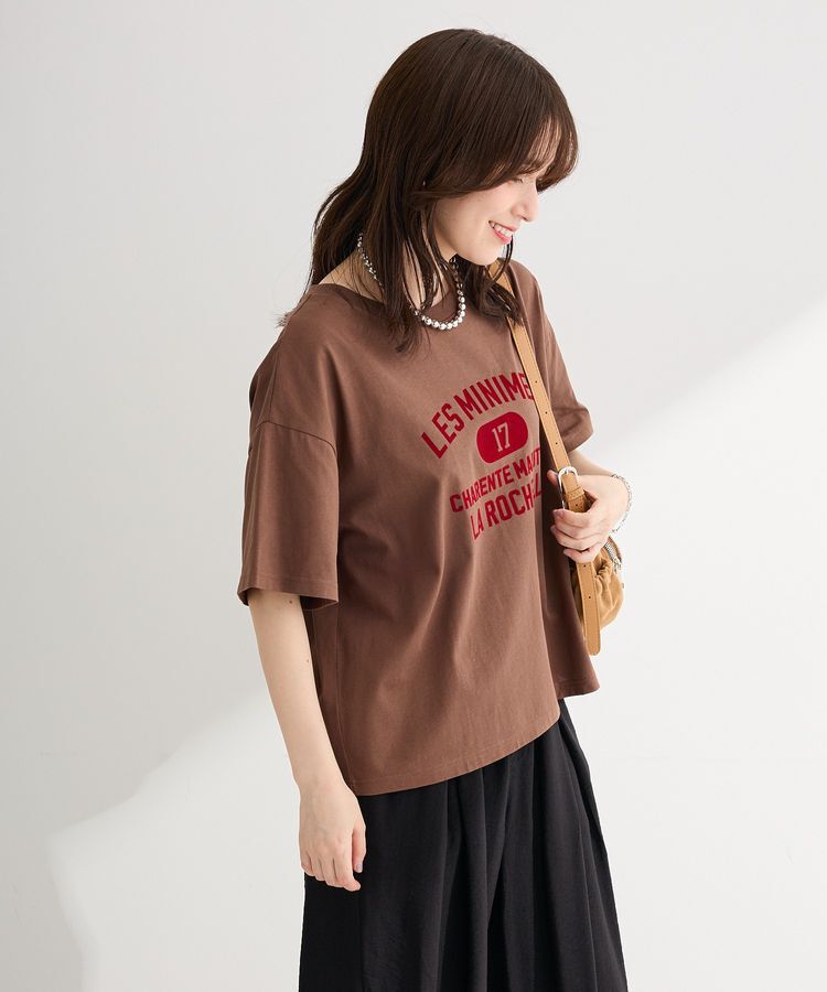 Green Parks「【適ON】汗染み防止ボックスロゴTシャツ」|Tシャツ・カットソー|