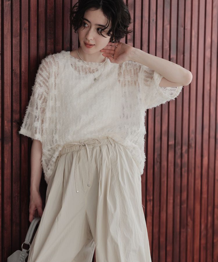 Green Parks「SET2点カットフェザープルオーバー＋インナー」|Tシャツ・カットソー|