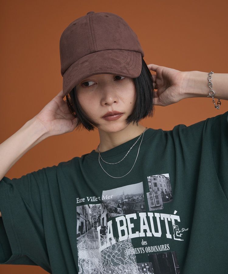 Green Parks「スウェードタッチキャップ」|その他|Brown
