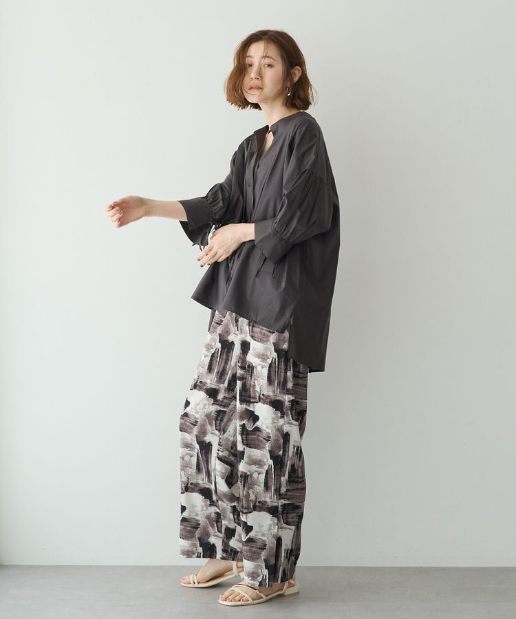 YECCA VECCA「【ORGABITS】5分袖スキッパーシャツ」|シャツ・ブラウス|