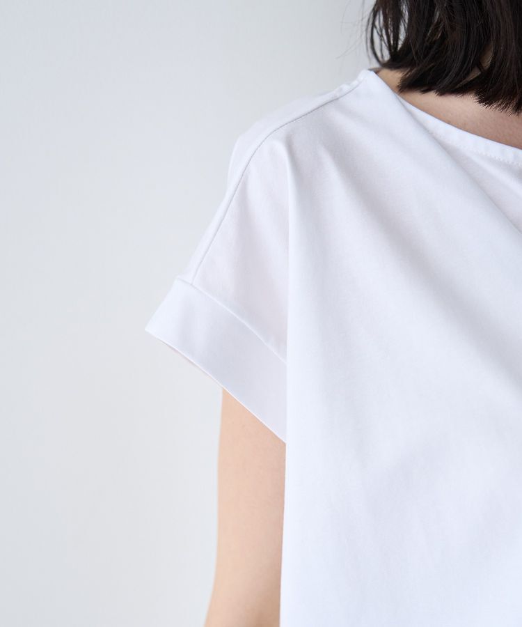 YECCA VECCA「ピン付きドレープカットソー」|Tシャツ・カットソー|