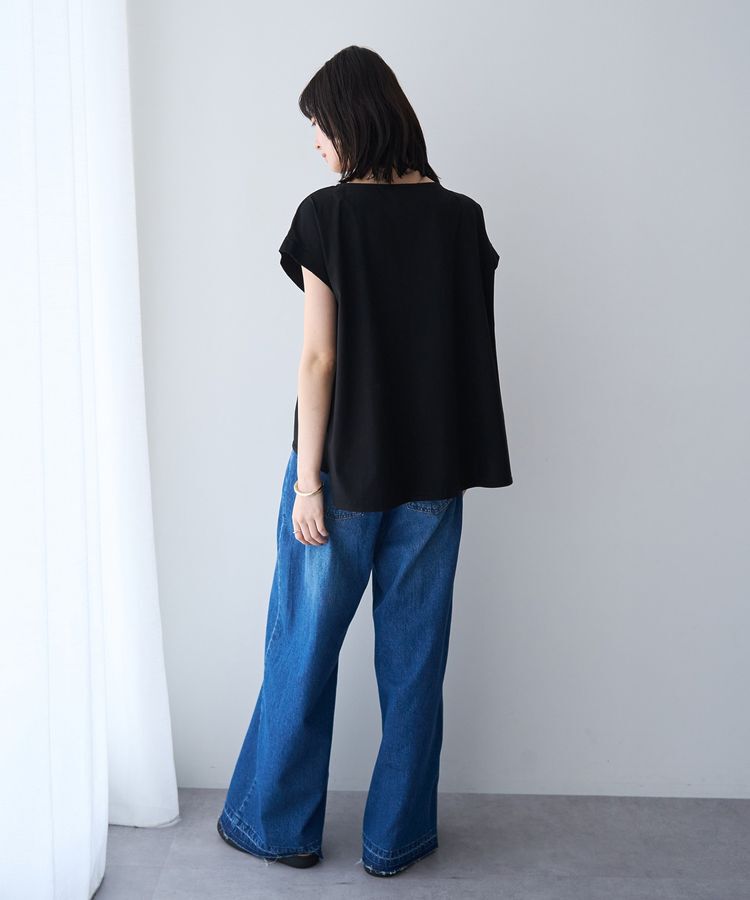YECCA VECCA「ピン付きドレープカットソー」|Tシャツ・カットソー|