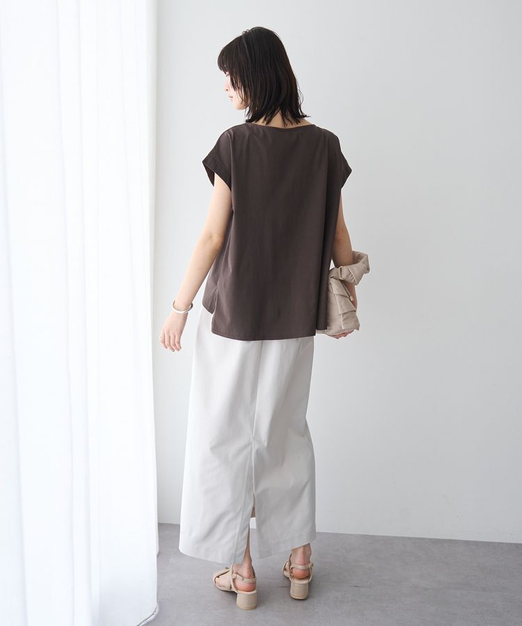 YECCA VECCA「ピン付きドレープカットソー」|Tシャツ・カットソー|