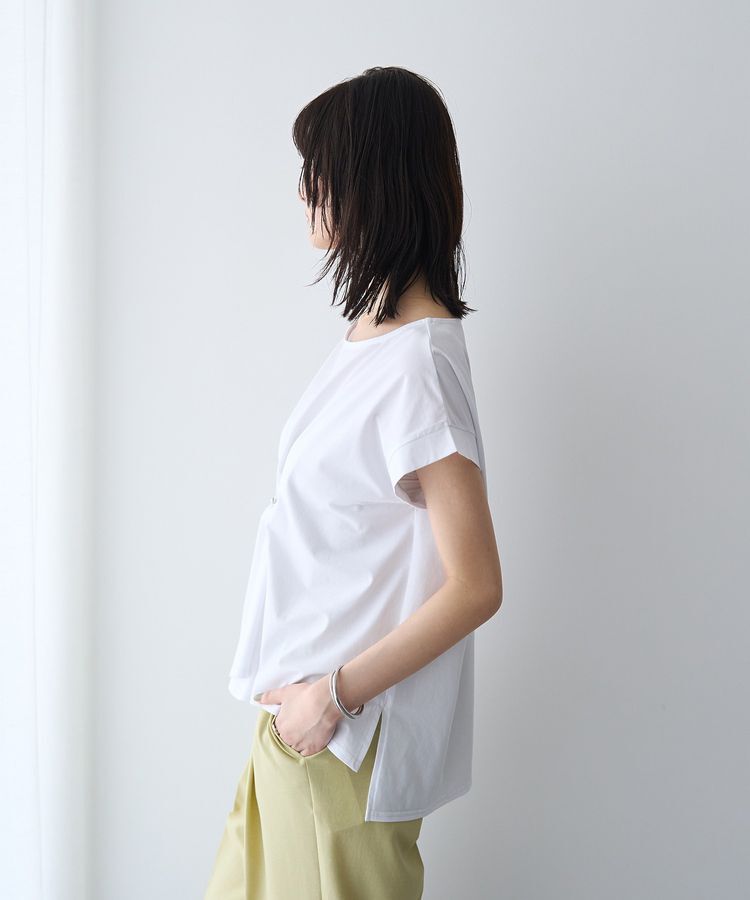 YECCA VECCA「ピン付きドレープカットソー」|Tシャツ・カットソー|