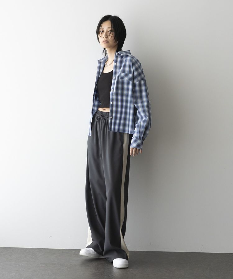 GARAGE OF GOOD CLOTHING「オンブレチェックショート丈シャツ」|シャツ・ブラウス|