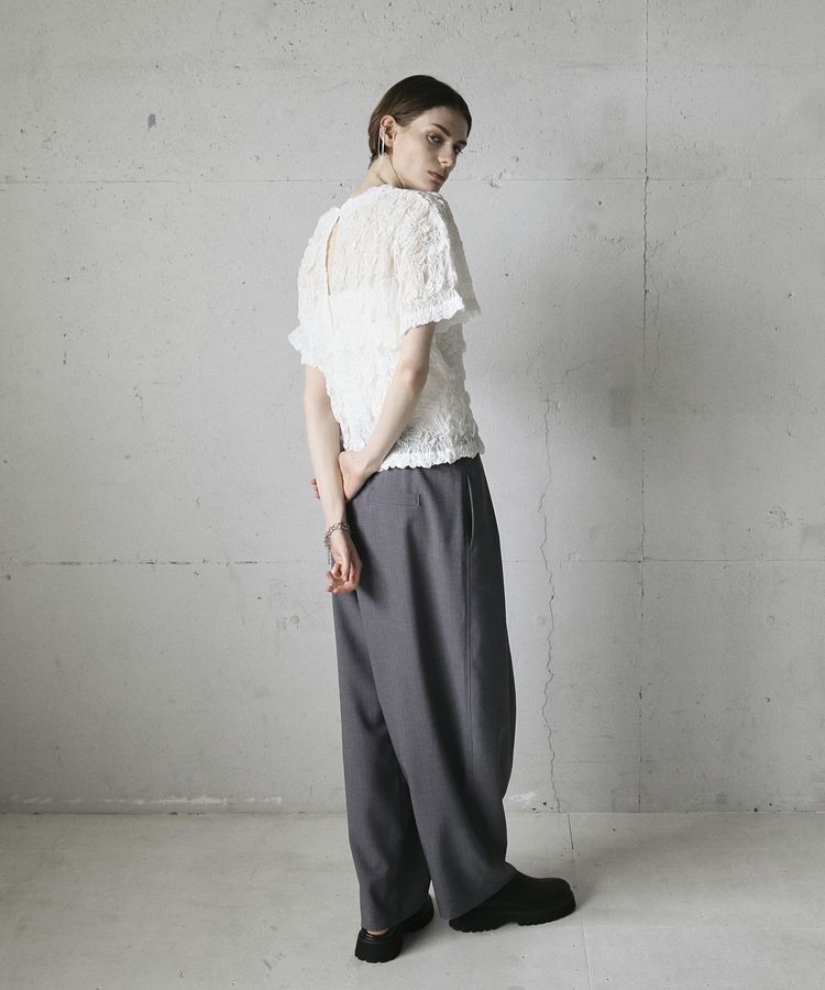 GARAGE OF GOOD CLOTHING「クロップド丈シャーリングプルオーバー」|シャツ・ブラウス|