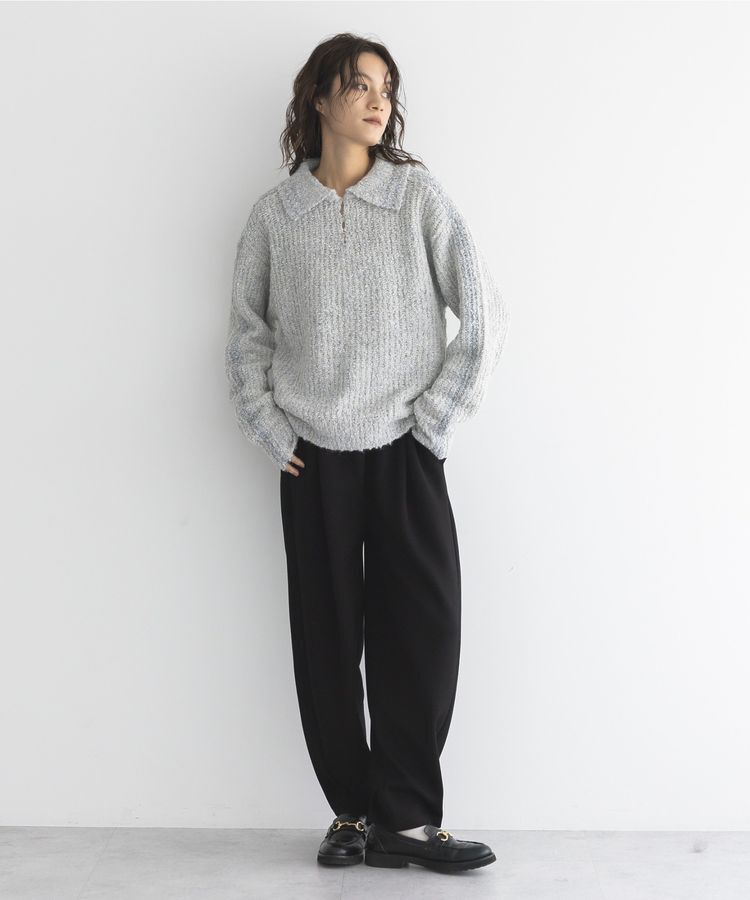 GARAGE OF GOOD CLOTHING「襟付モヘアニットプルオーバー」|ニット・セーター|
