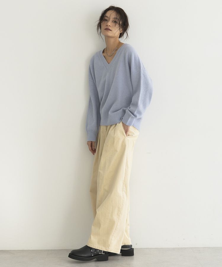 GARAGE OF GOOD CLOTHING「【日本製】カシミア混Vネックプルオーバー」|ニット・セーター|