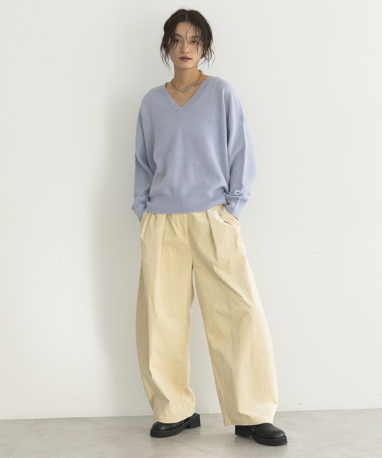 GARAGE OF GOOD CLOTHING「【日本製】カシミア混Vネックプルオーバー」|ニット・セーター|
