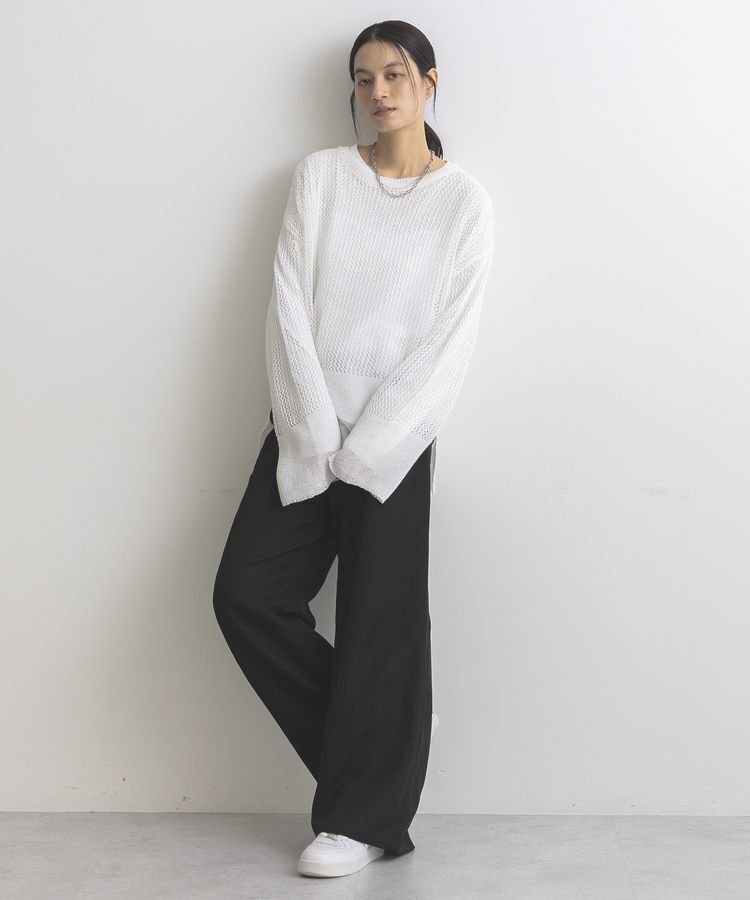 GARAGE OF GOOD CLOTHING「ストローヤーンメッシュプルオーバー」|ニット・セーター|