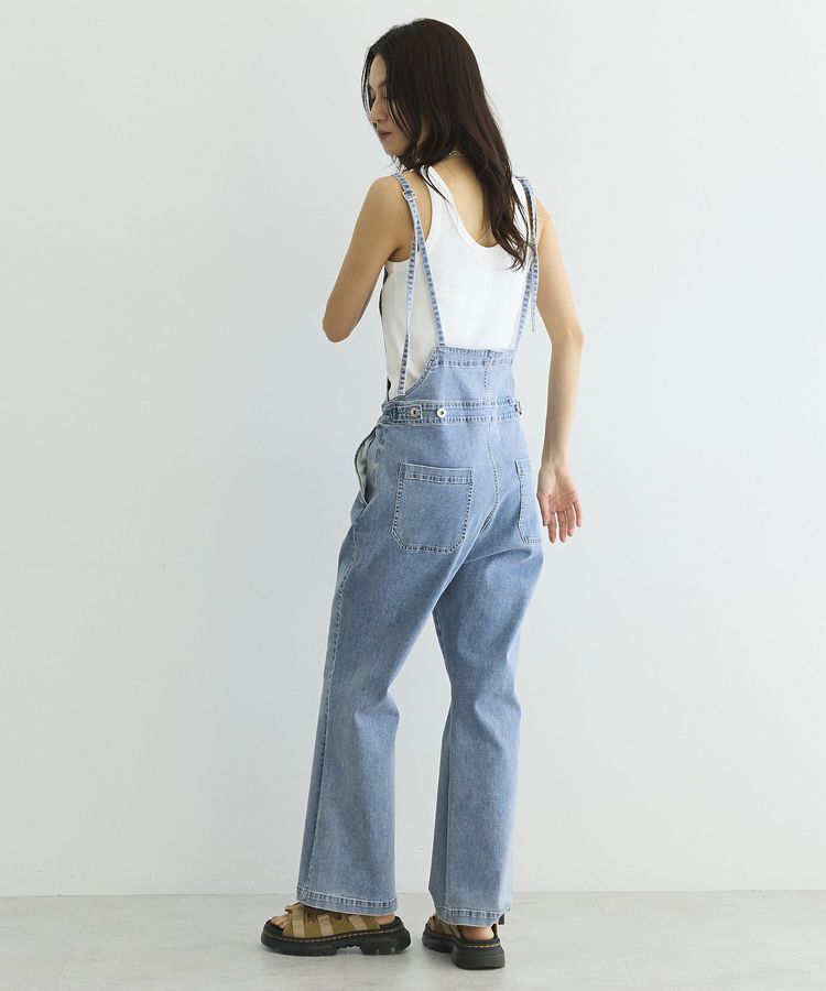 GARAGE OF GOOD CLOTHING「フロントZIPデニムサロペット」|オールインワン|