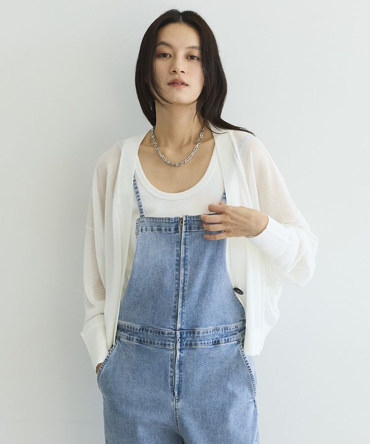 GARAGE OF GOOD CLOTHING「フロントZIPデニムサロペット」|オールインワン|
