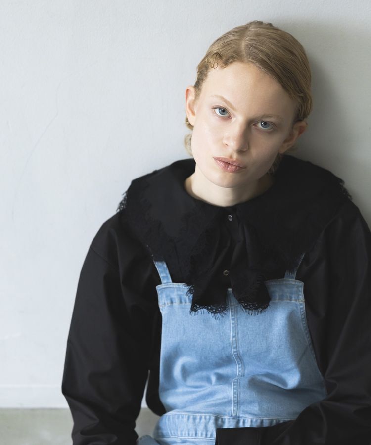 GARAGE OF GOOD CLOTHING「フロントZIPデニムサロペット」|オールインワン|