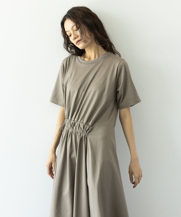 GARAGE OF GOOD CLOTHING「【日本製】ウエストギャザーアシメワンピース」|ワンピース|