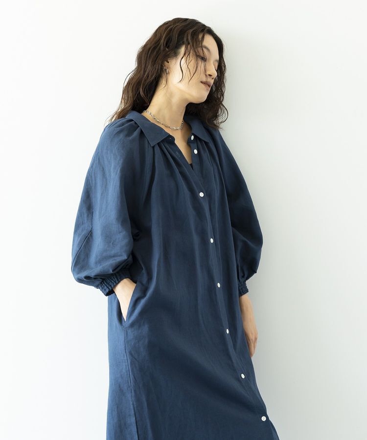 GARAGE OF GOOD CLOTHING「リネン袖ボリュームワンピース」|ワンピース|
