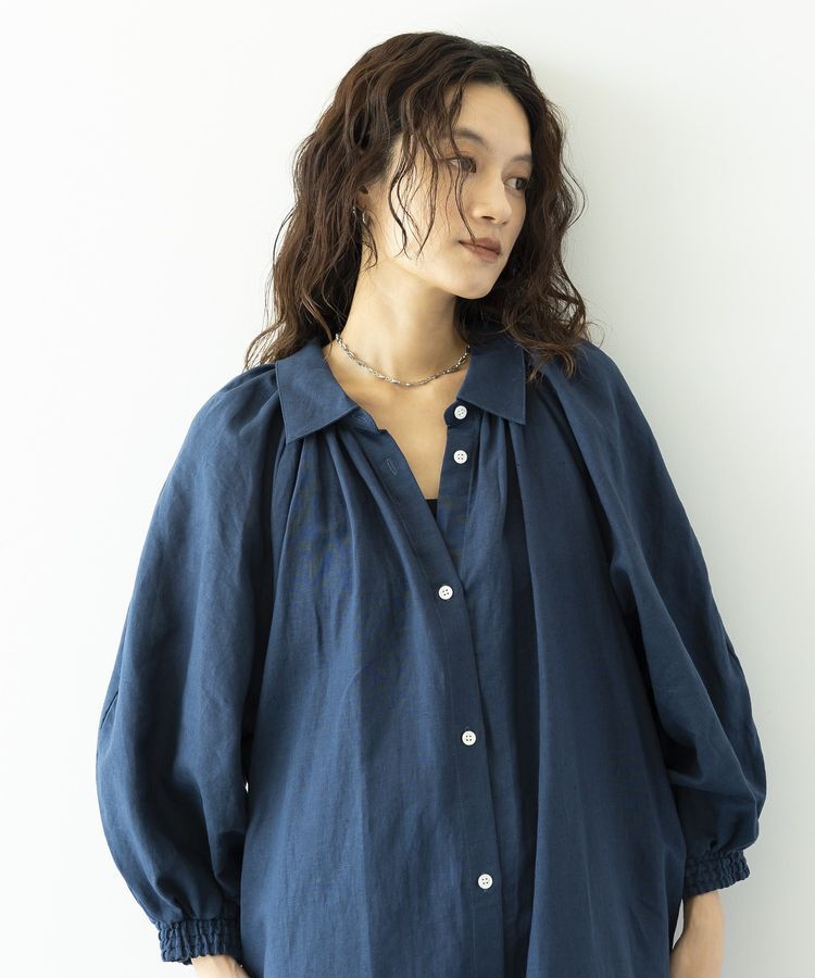 GARAGE OF GOOD CLOTHING「リネン袖ボリュームワンピース」|ワンピース|