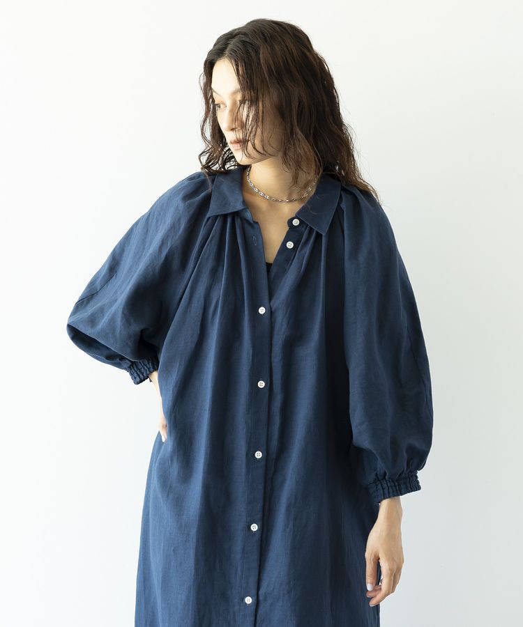 GARAGE OF GOOD CLOTHING「リネン袖ボリュームワンピース」|ワンピース|