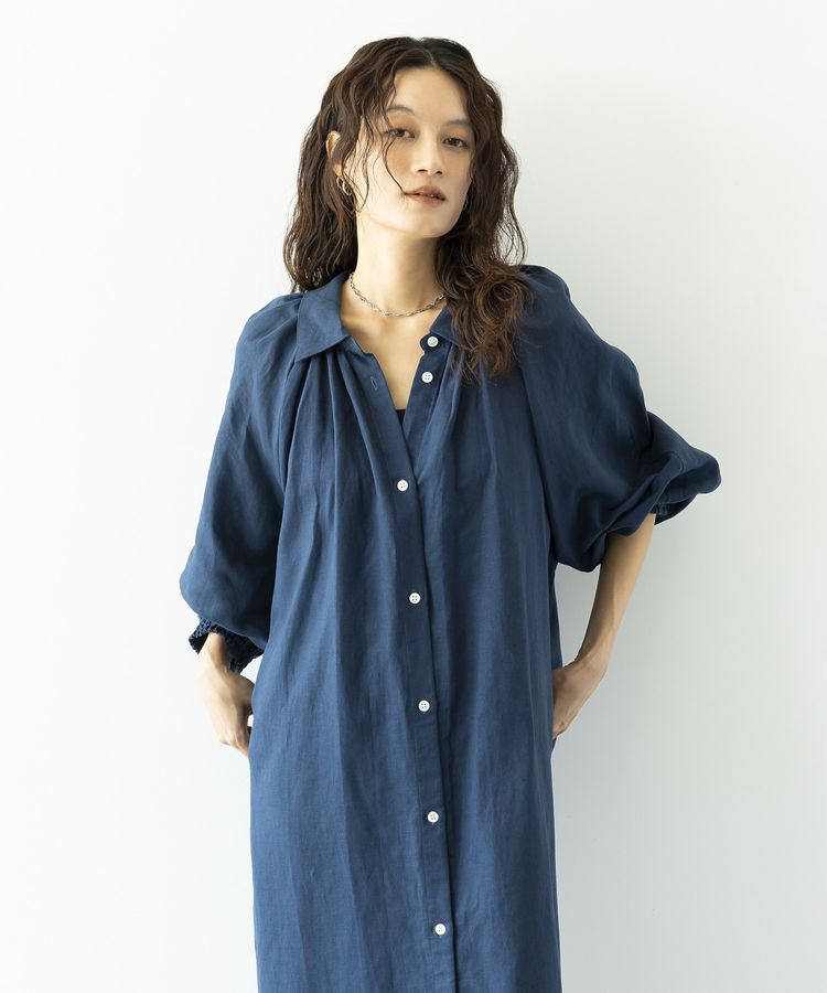 GARAGE OF GOOD CLOTHING「リネン袖ボリュームワンピース」|ワンピース|