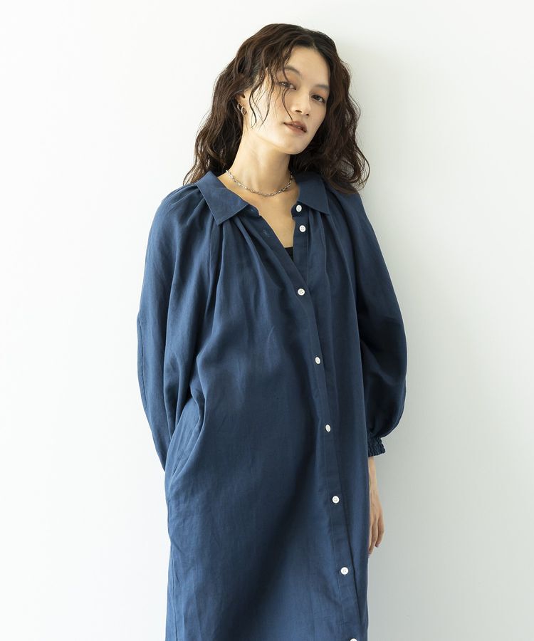 GARAGE OF GOOD CLOTHING「リネン袖ボリュームワンピース」|ワンピース|