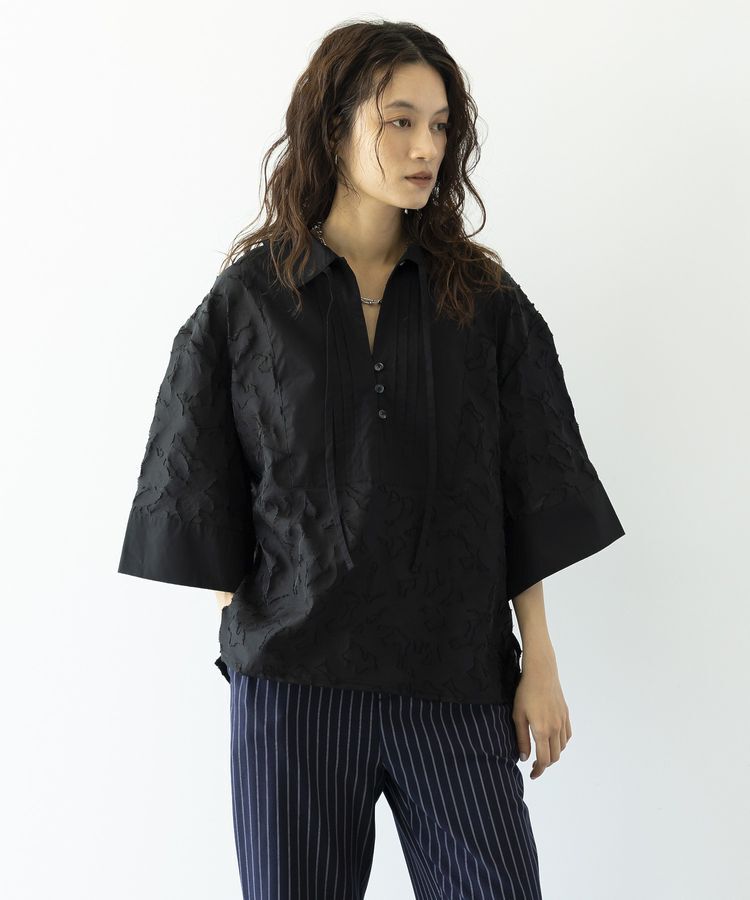GARAGE OF GOOD CLOTHING「ジャガードタキシードブラウス」|シャツ・ブラウス|