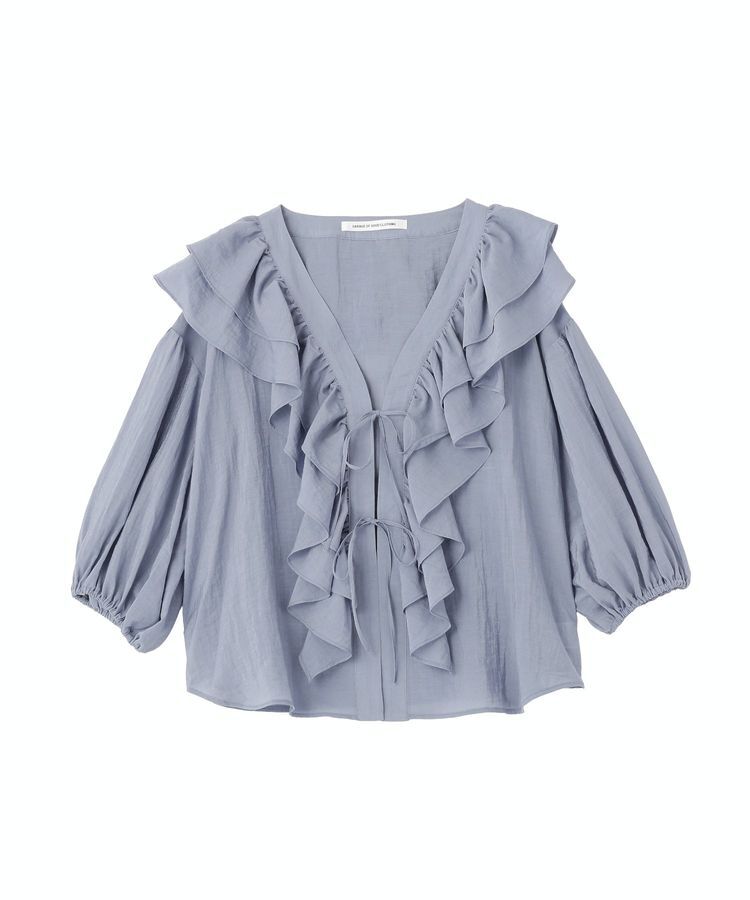 GARAGE OF GOOD CLOTHING「ボリュームラッフルカラーブラウス」|シャツ・ブラウス|
