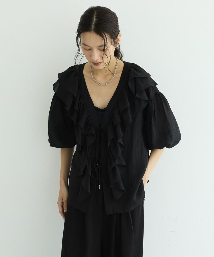 GARAGE OF GOOD CLOTHING「ボリュームラッフルカラーブラウス」|シャツ・ブラウス|