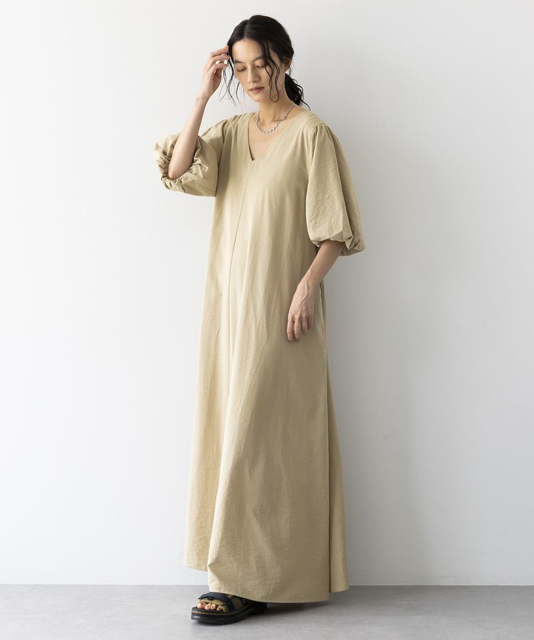 GARAGE OF GOOD CLOTHING「Vネック袖ボリュームワンピース」|ワンピース|
