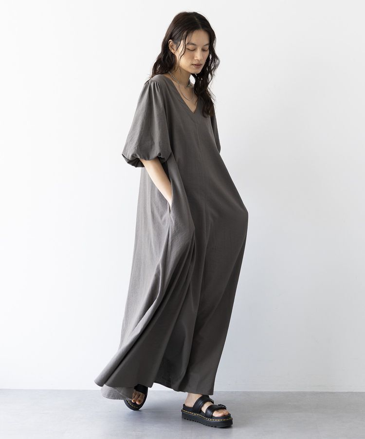 GARAGE OF GOOD CLOTHING「Vネック袖ボリュームワンピース」|ワンピース|