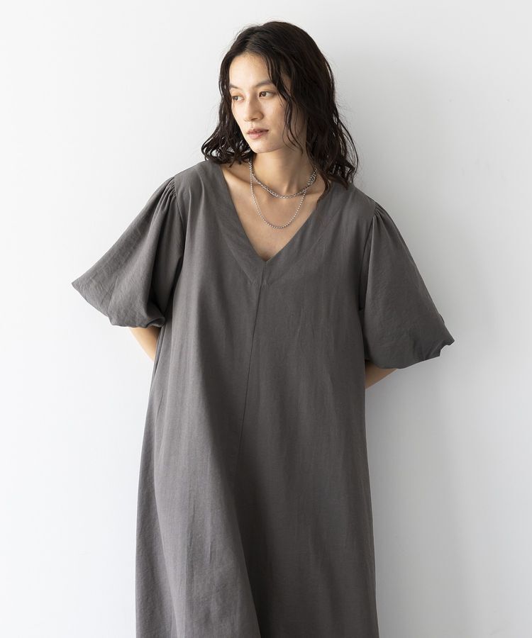 GARAGE OF GOOD CLOTHING「Vネック袖ボリュームワンピース」|ワンピース|