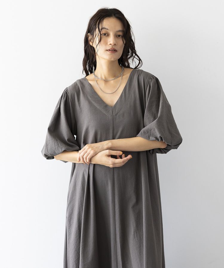 GARAGE OF GOOD CLOTHING「Vネック袖ボリュームワンピース」|ワンピース|