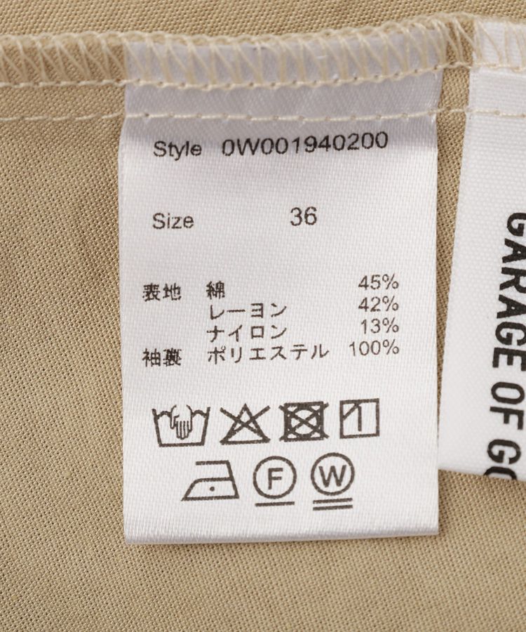 GARAGE OF GOOD CLOTHING「Vネック袖ボリュームワンピース」|ワンピース|