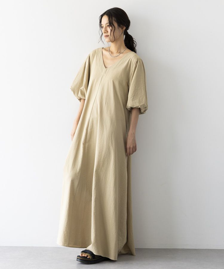 GARAGE OF GOOD CLOTHING「Vネック袖ボリュームワンピース」|ワンピース|