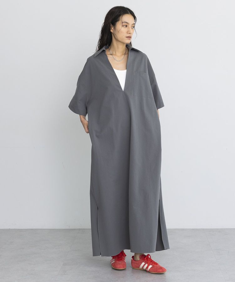 GARAGE OF GOOD CLOTHING「Vネックリラックスワンピース」|ワンピース|