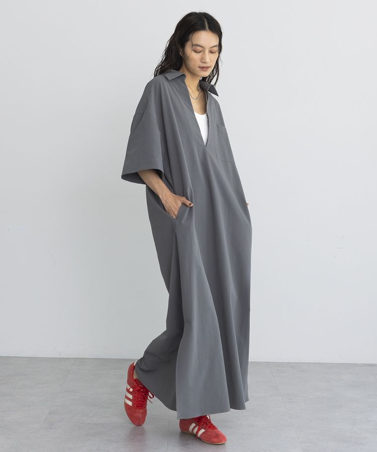 GARAGE OF GOOD CLOTHING「Vネックリラックスワンピース」|ワンピース|
