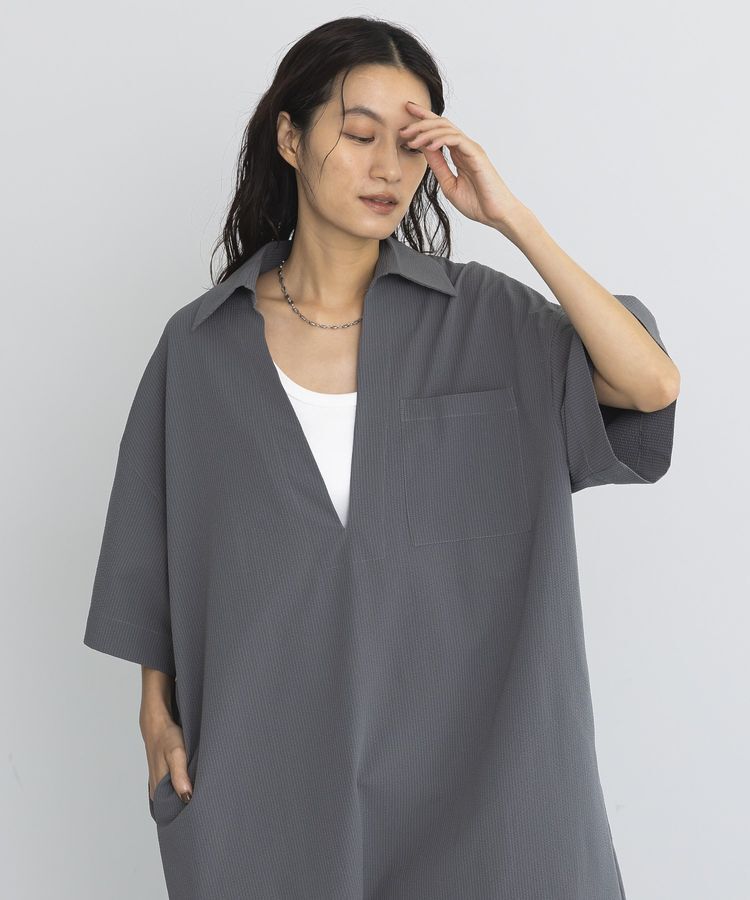 GARAGE OF GOOD CLOTHING「Vネックリラックスワンピース」|ワンピース|
