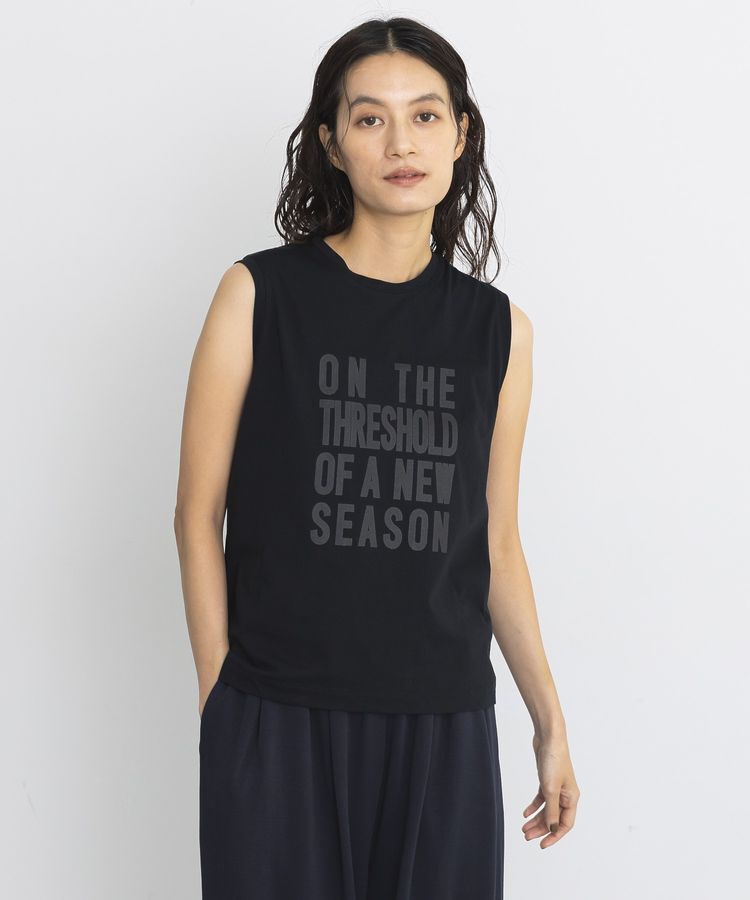 GARAGE OF GOOD CLOTHING「【日本製】サイロプレミアムノースリーブプリントT」|Tシャツ・カットソー|Black